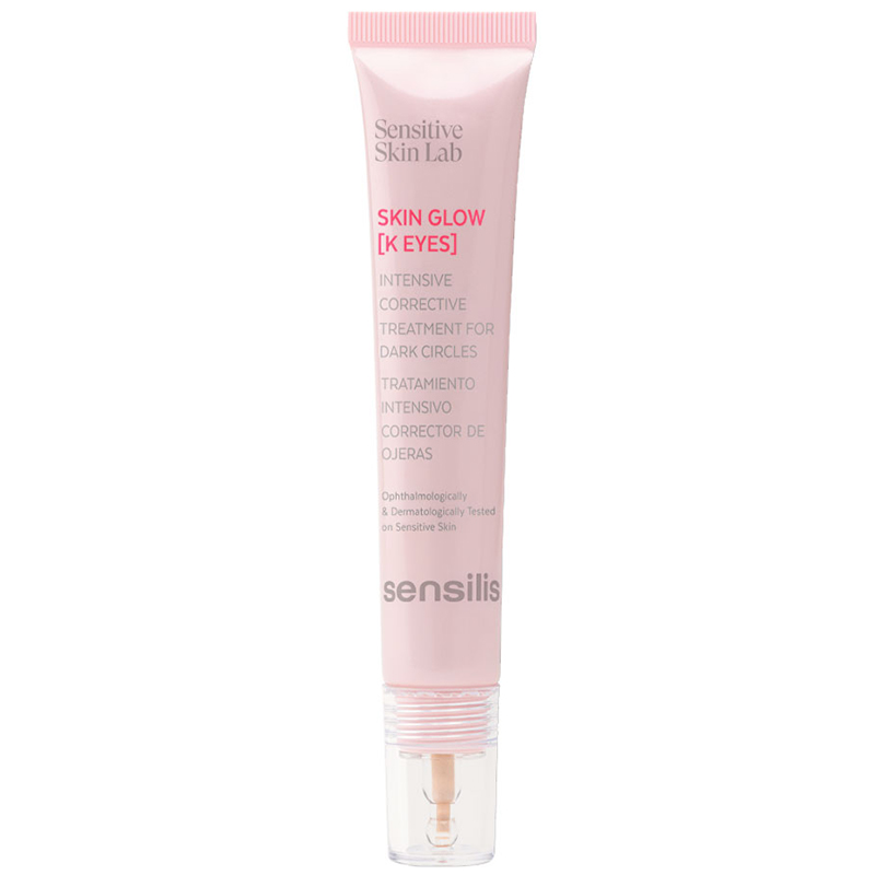 Sensilis Sensitive Skin Lab Skin Glow K Eyes, rozświetlający krem na cienie wokół oczu, 15 ml