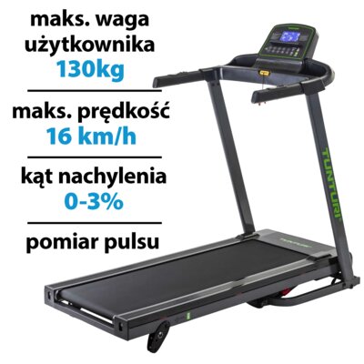 Bieżnia elektryczna TUNTURI Cardio Fit T35 BT 1103W 16 km/h