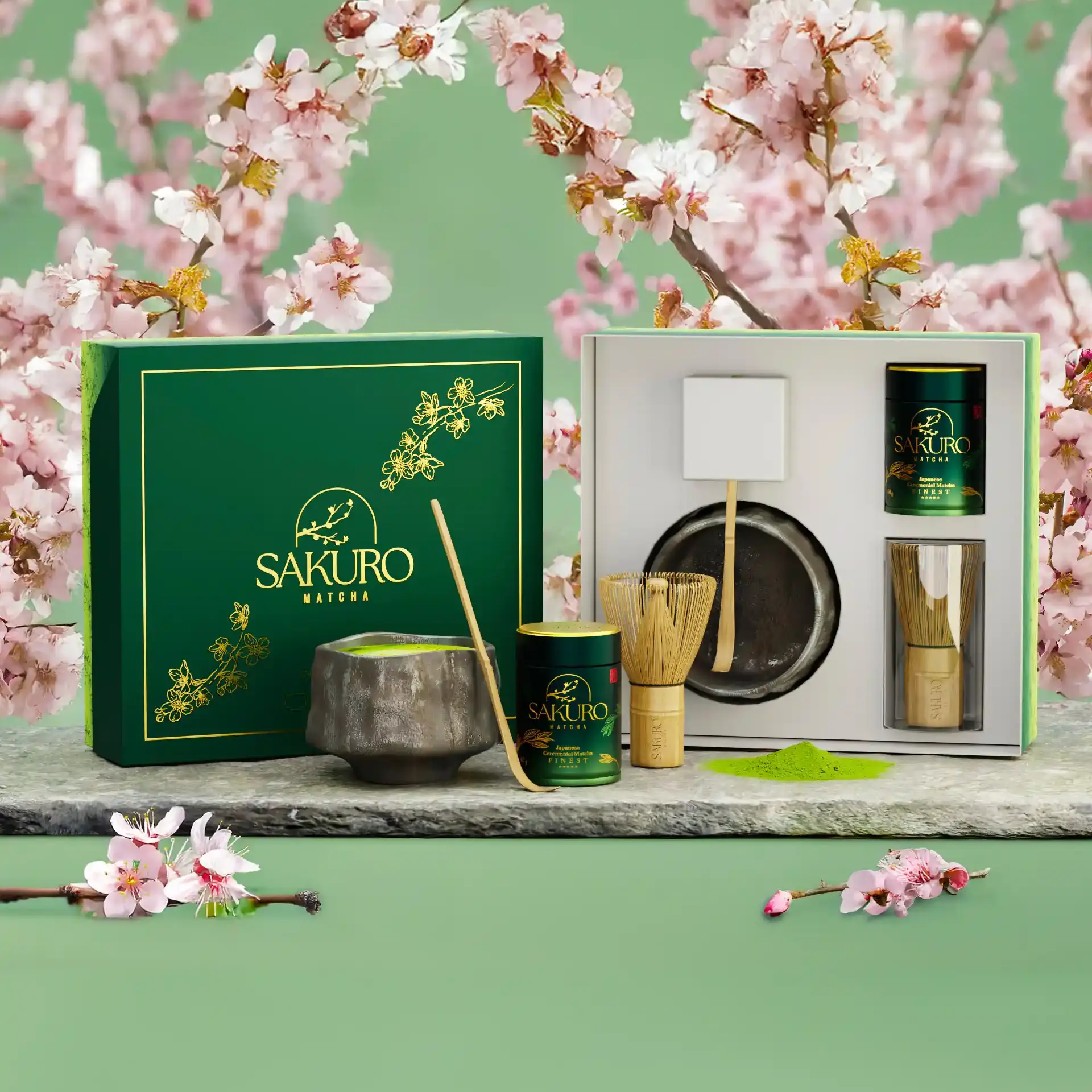 Zestaw Matchy Finest w puszce 40g z czarką Fuji