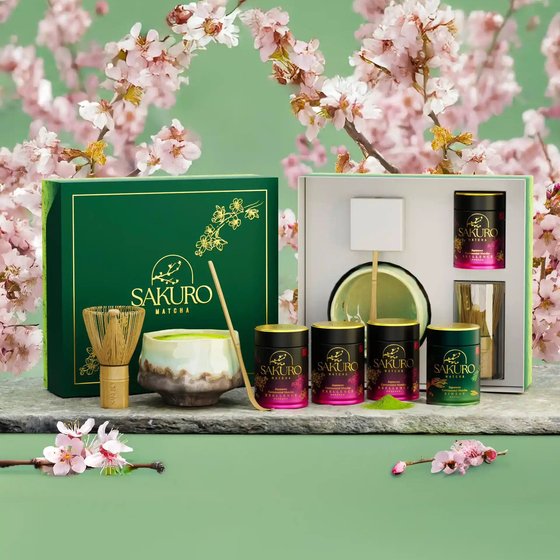 Zestaw Startowy 3× Matcha Excellence 40g 1× Matcha Finest 40g