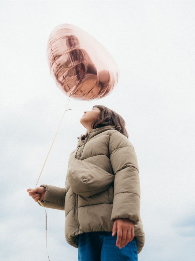 Reserved - Pikowana kurtka z torebką - zielony