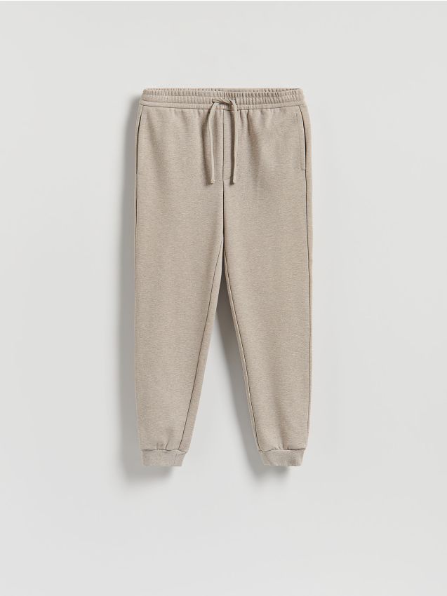 Reserved - Spodnie dresowe regular fit - beżowy