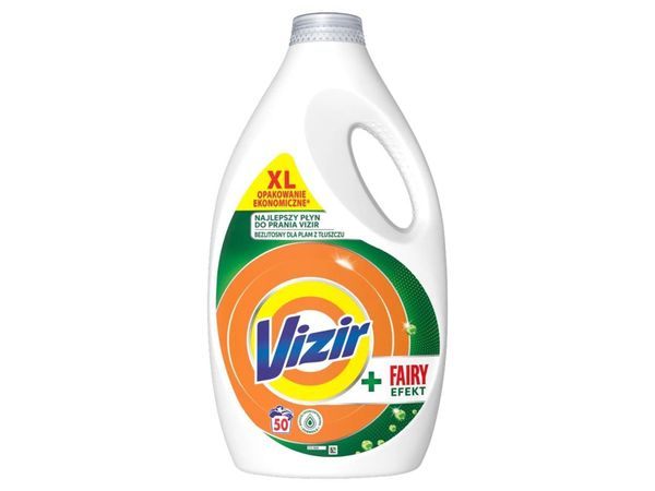Płyn do prania koloru Vizir + Fairy Effect 2250 ml 50 prań