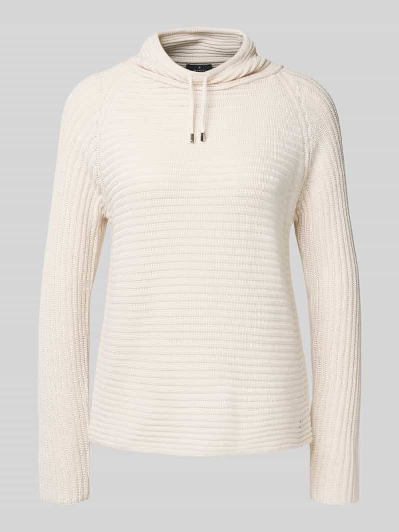 Sweter z dzianiny ze stójką