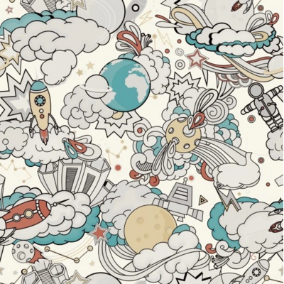 Tapeta winylowa na flizelinie komiks dla dzieci Grandeco