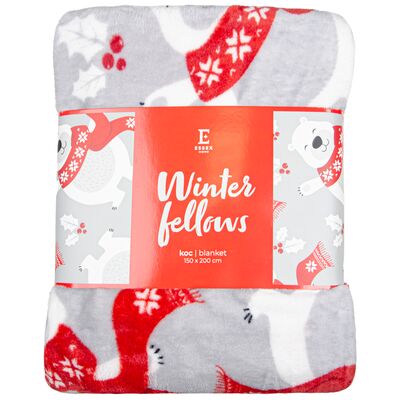 Koc WINTER FELLOWS 150 x 200 cm szary