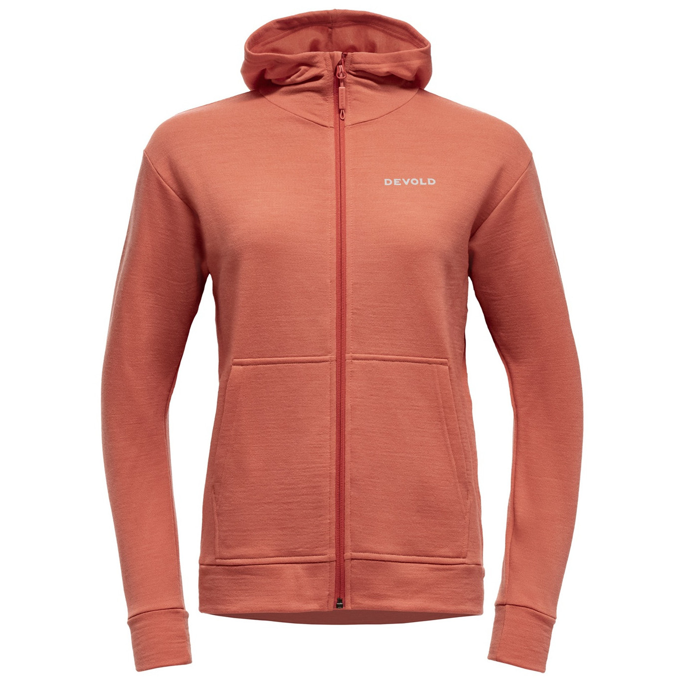 Bluza damska Devold Everyday Zip Hoodie Wmn Rozmiar: L / Kolor: pomarańczowy