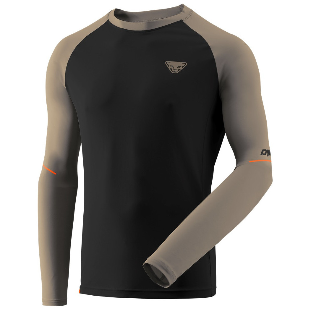 Męska koszulka Dynafit Alpine Pro M L/S Tee Rozmiar: M / Kolor: czarny/brązowy