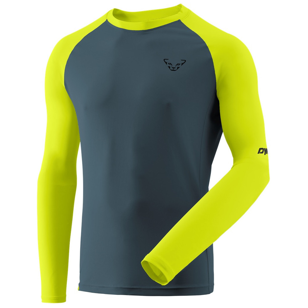 Męska koszulka Dynafit Alpine Pro M L/S Tee Rozmiar: XL / Kolor: niebieski/żółty