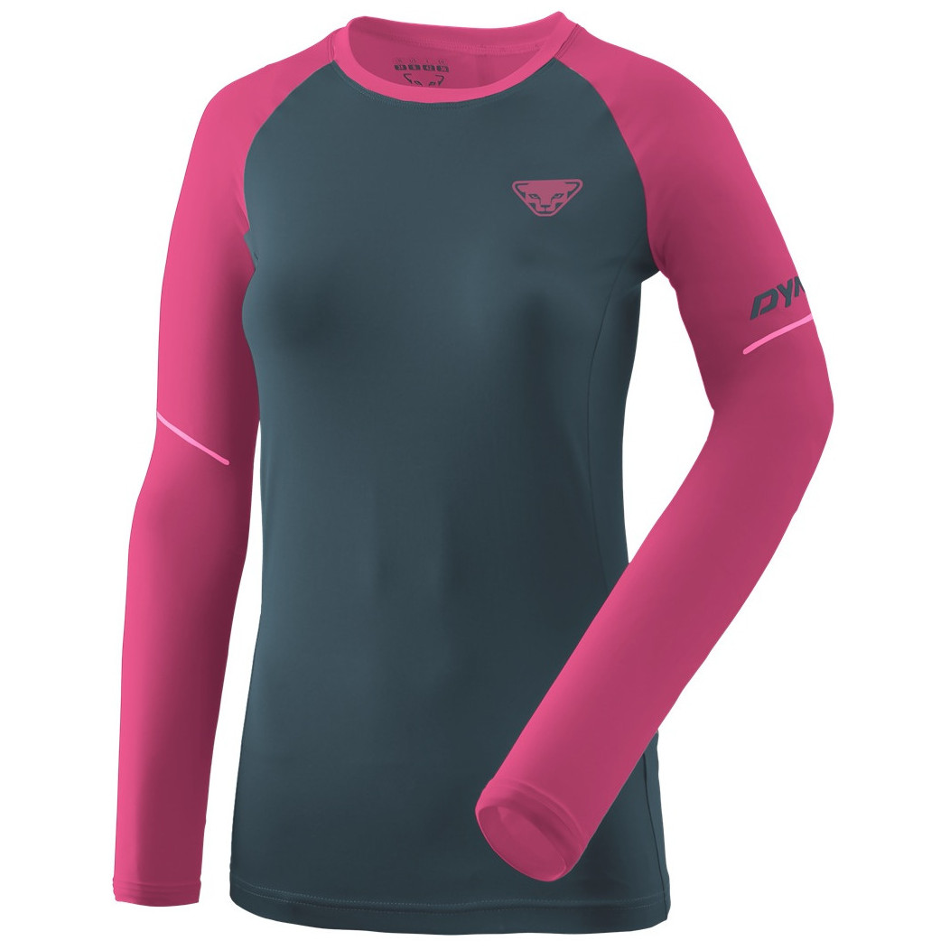 Damska koszulka Dynafit Alpine Pro W L/S Tee Rozmiar: M / Kolor: różówy/szary
