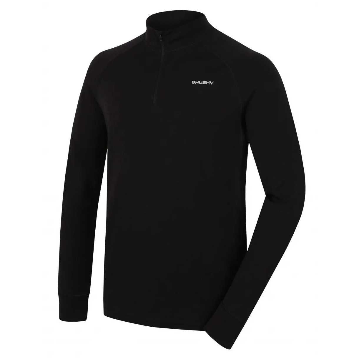 Golf męski Husky Aron Zip M Rozmiar: M / Kolor: czarny