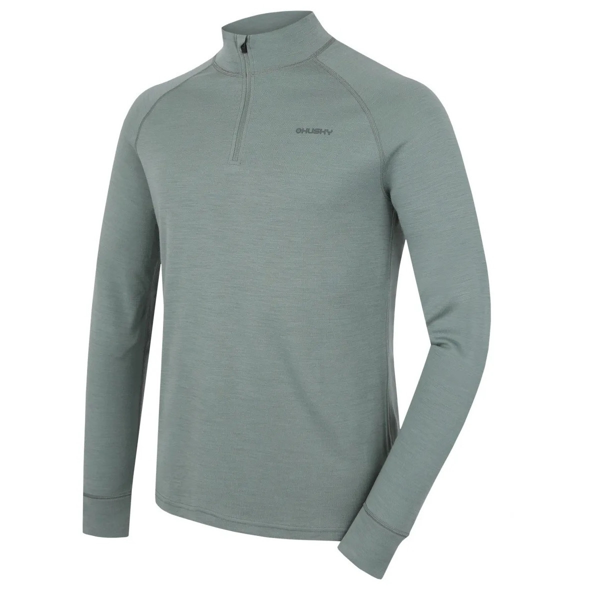Golf męski Husky Aron Zip M Rozmiar: M / Kolor: zielony