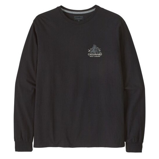 Koszulka męska Patagonia M's L/S Chouinard Crest Responsibili-Tee Rozmiar: XL / Kolor: czarny