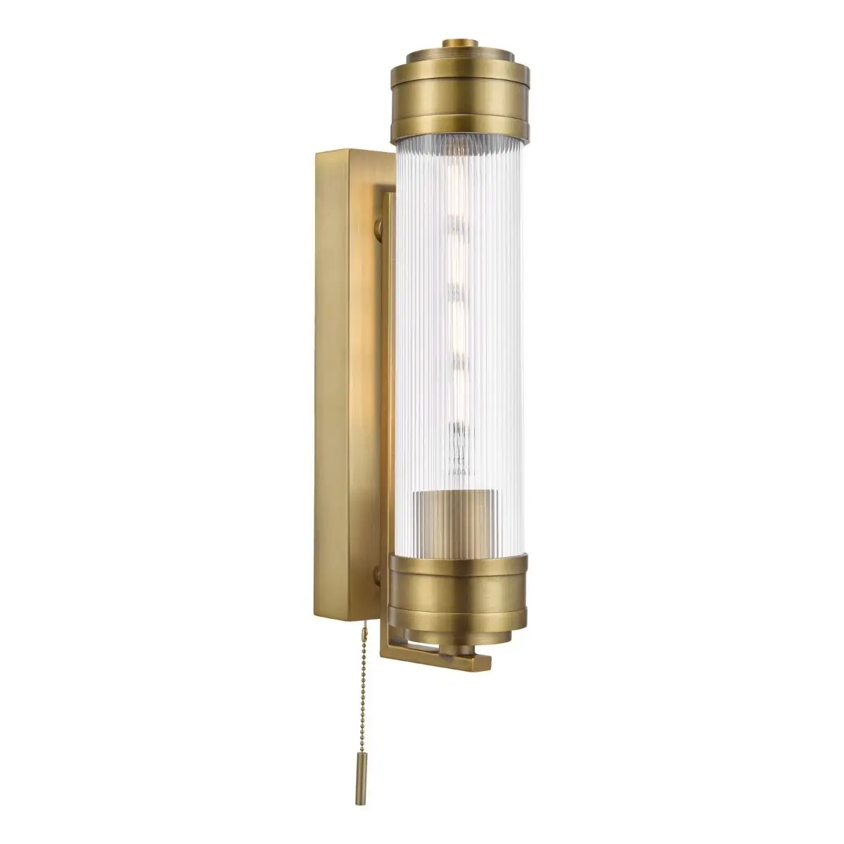 Łazienkowa lampa ścienna Tommaso TOM0763 tuba IP44 antyczny brąz