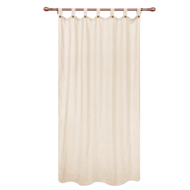 Zasłona Charlina beżowa 140 x 280 cm na szelkach Inspire