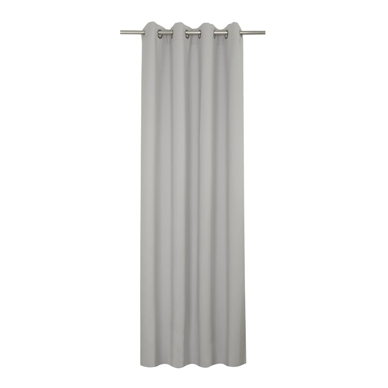 Zasłona Arel szara 140 x 280 cm na przelotkach Inspire