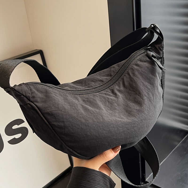 TEMU Perfect Lily Damska Regulowana Torba na Ramię z Zamkiem - Casualowa Nylonowa Torebka do Codziennego Użytku, Podróży i Zakupów, Wiele Kolorów