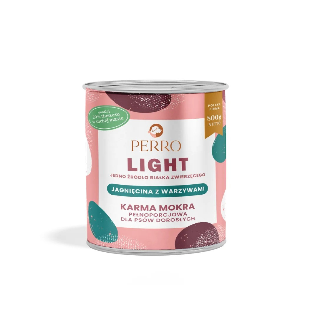 PERRO Light Jagnięcina z warzywami - mokra karma dla psa - 800g