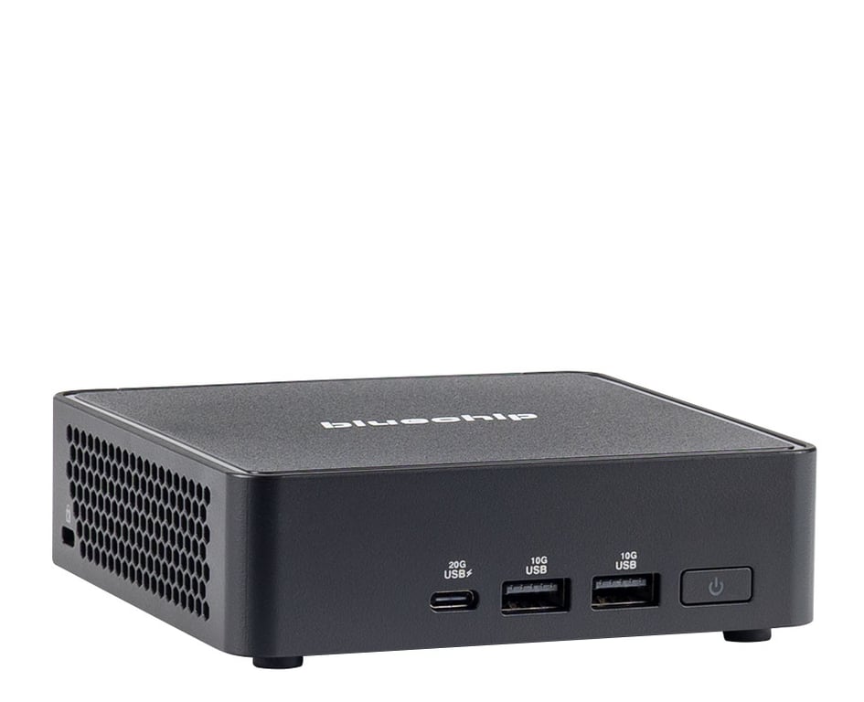 bluechip BUSINESSline M1570 Intel Core 7 240H 16 GB DDR5-SDRAM 500 GB SSD Windows 11 Pro Mini PC Czarny 556555