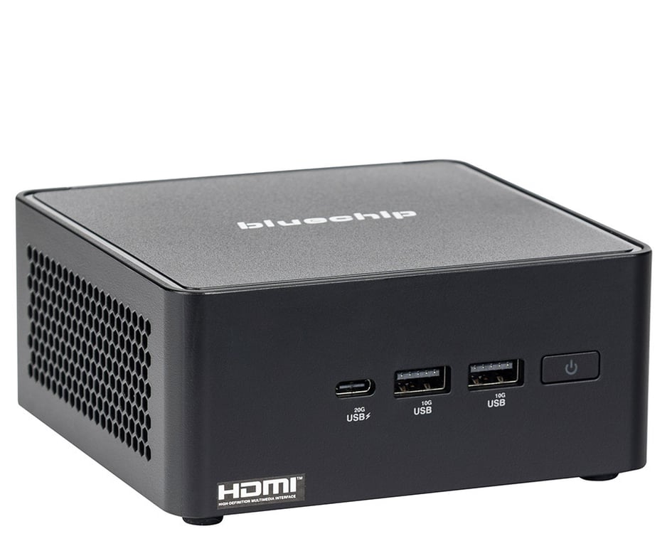 bluechip BUSINESSline M1435 Intel Core 3 100U 8 GB DDR5-SDRAM 500 GB SSD Windows 11 Pro Mini PC Czarny 556573