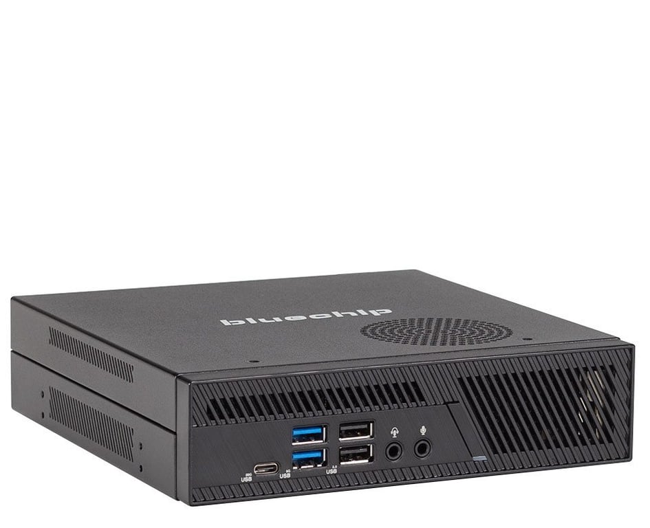bluechip BUSINESSline S3137 *EDU* Intel® Core™ i3 i3-14100 8 GB DDR5-SDRAM 500 GB SSD Windows 11 Pro Mini PC Czarny 556545