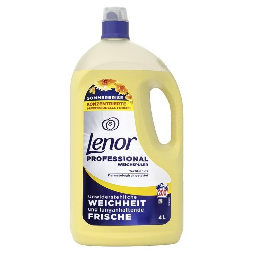 Lenor Professional Summer Breeze 4 L — płyn do płukania, 200 prań