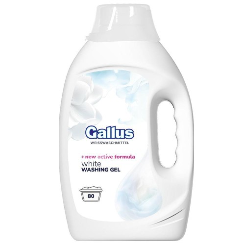 Gallus White 3,2 L — żel do prania białych tkanin, 80 prań