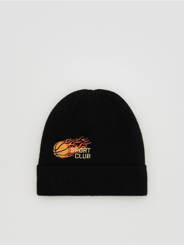 Reserved - Czapka z wiskozą - czarny