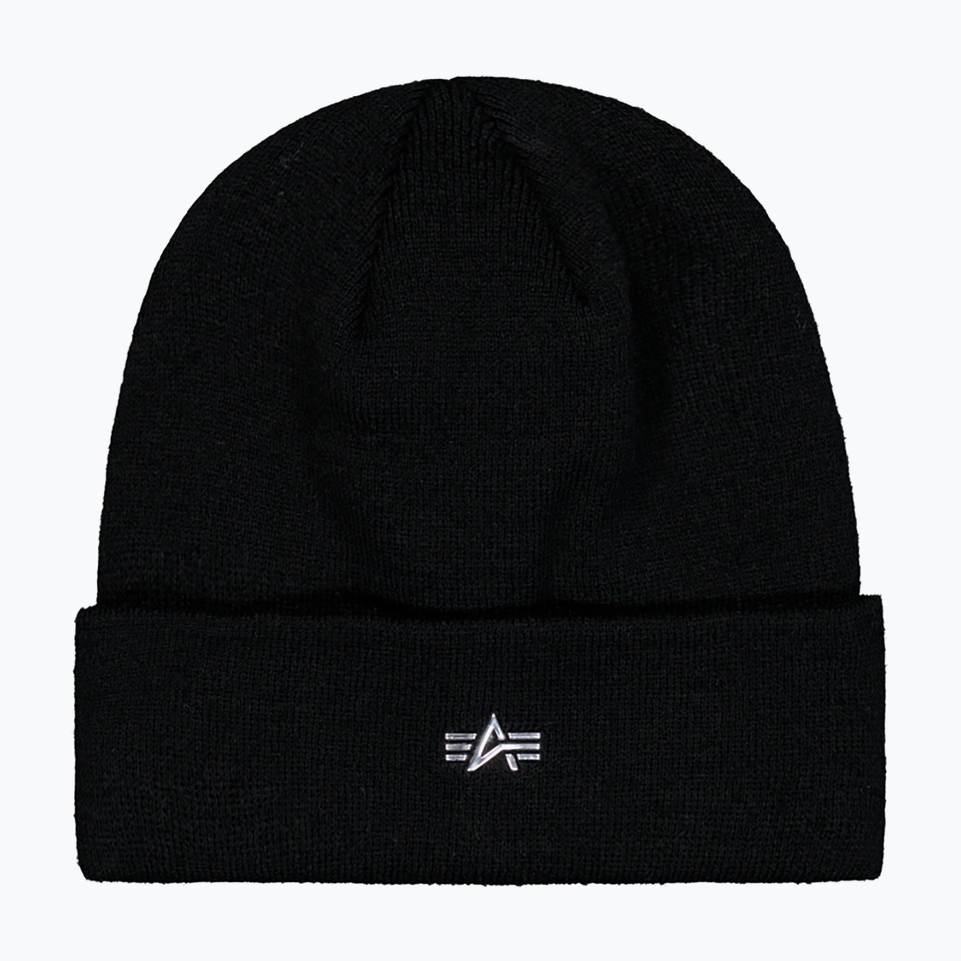 Czapka zimowa Alpha Industries Metal Logo Beanie black WYSYŁKA W 24H 30 DNI NA ZWROT