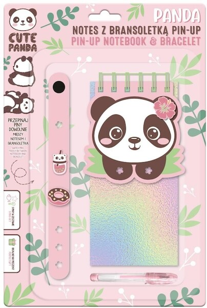 Notes z bransoletką pin-up panda