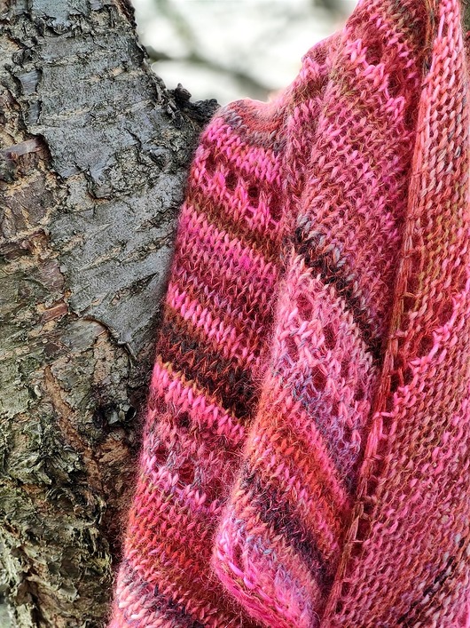 Summer flowers / chusta z jedwabiem