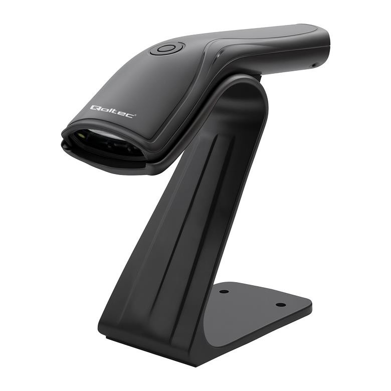 Qoltec Czytnik kodów kreskowych + stojak na skaner 1D USB