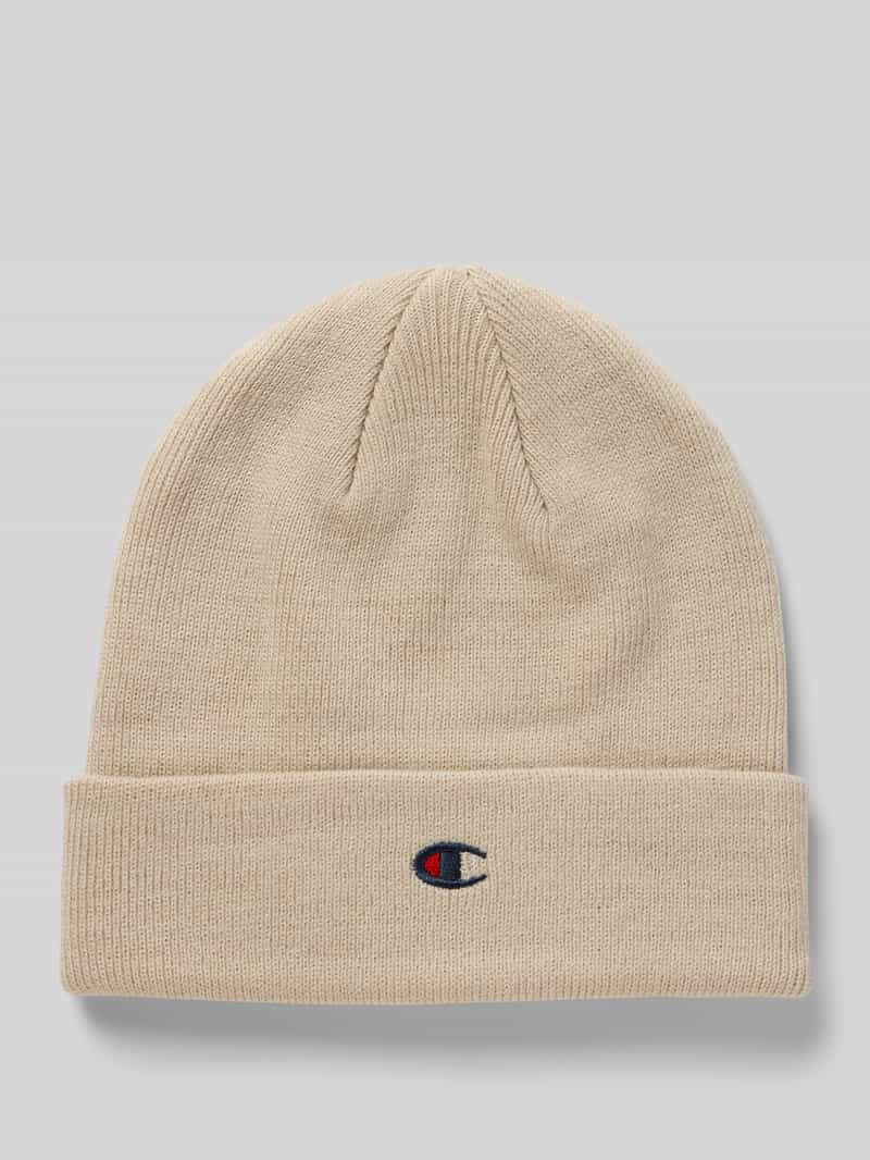 Czapka beanie z detalem z logo