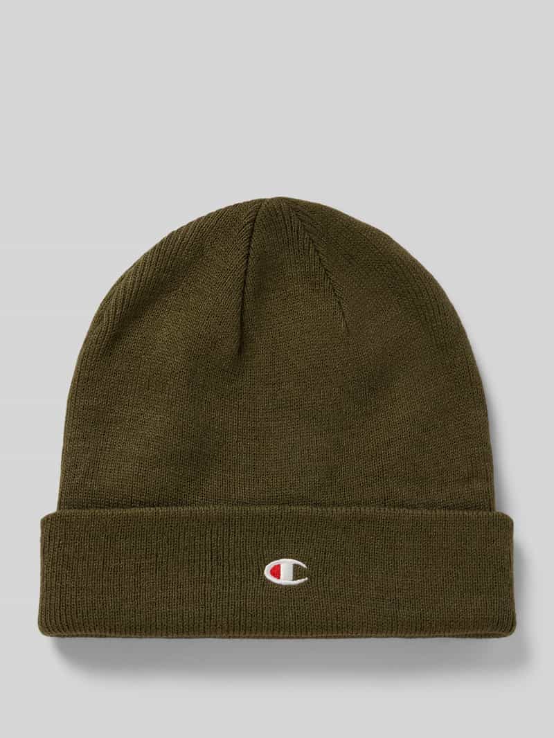 Czapka beanie z detalem z logo