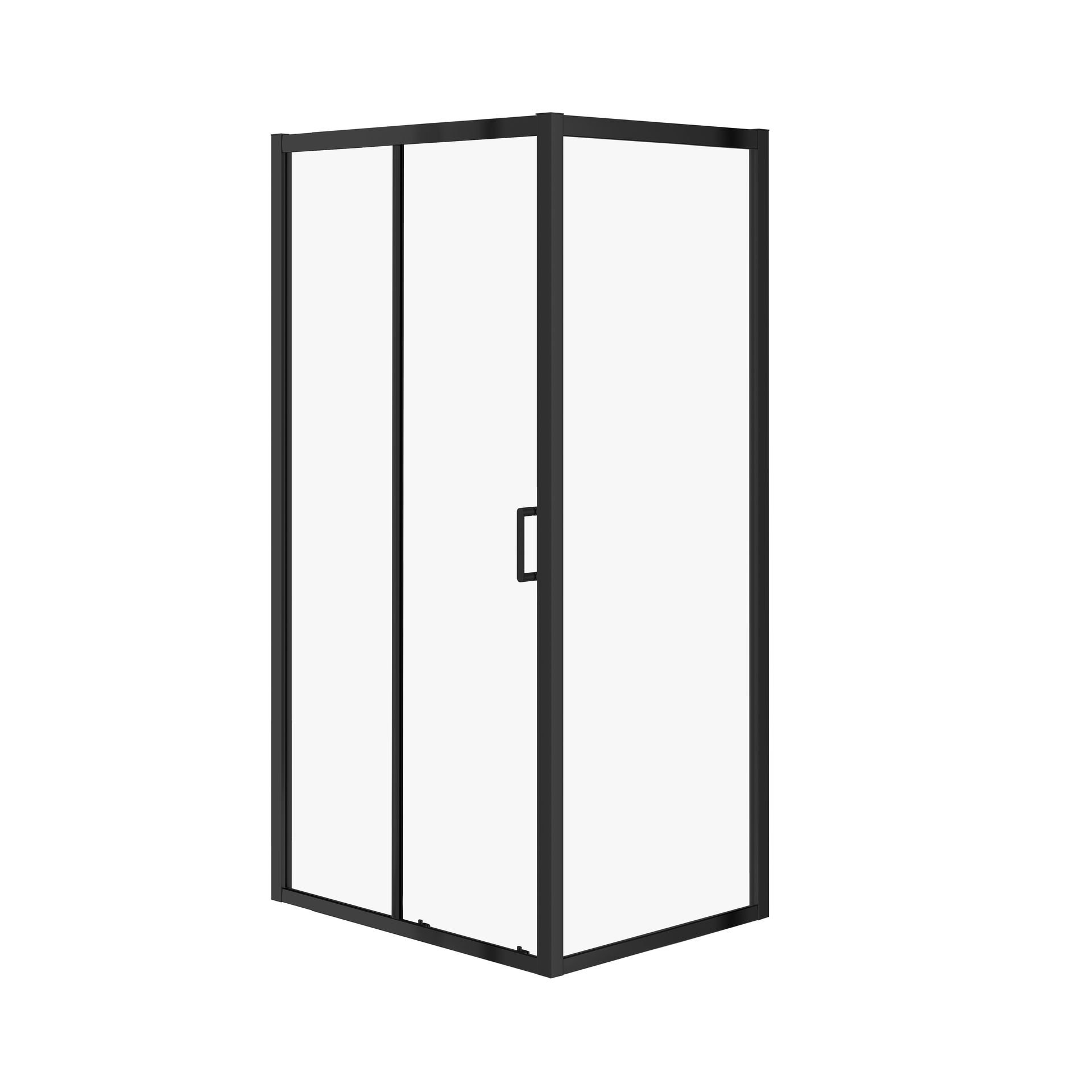 Cersanit Kabina prysznicowa  Arteco 100x80x190 cm prostokątna uniwersalna czarna transparentne S913-017