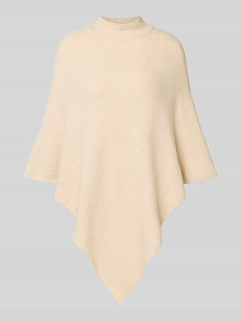 Ponczo o luźnym kroju z półgolfem model ‘FORTUNA’