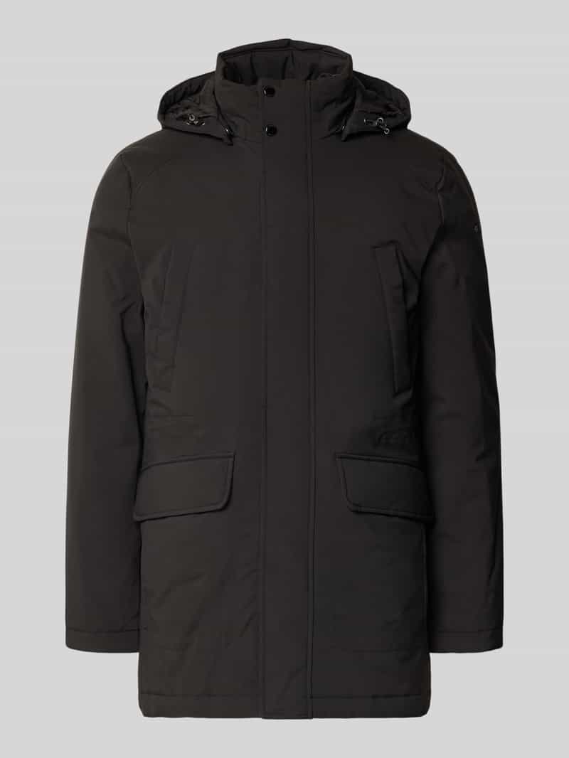 Kurtka z kapturem i kieszeniami z patką model ‘ANDALO’