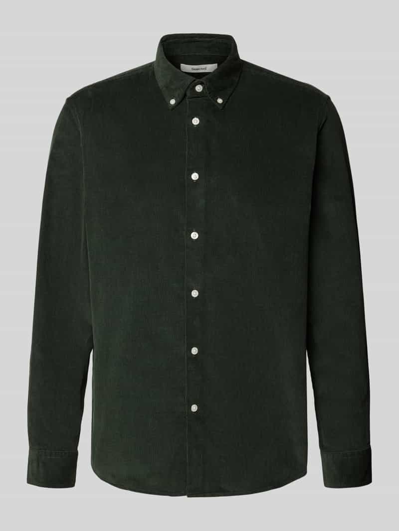 Koszula sztruksowa o kroju regular fit z czystej bawełny model ‘DANNI’