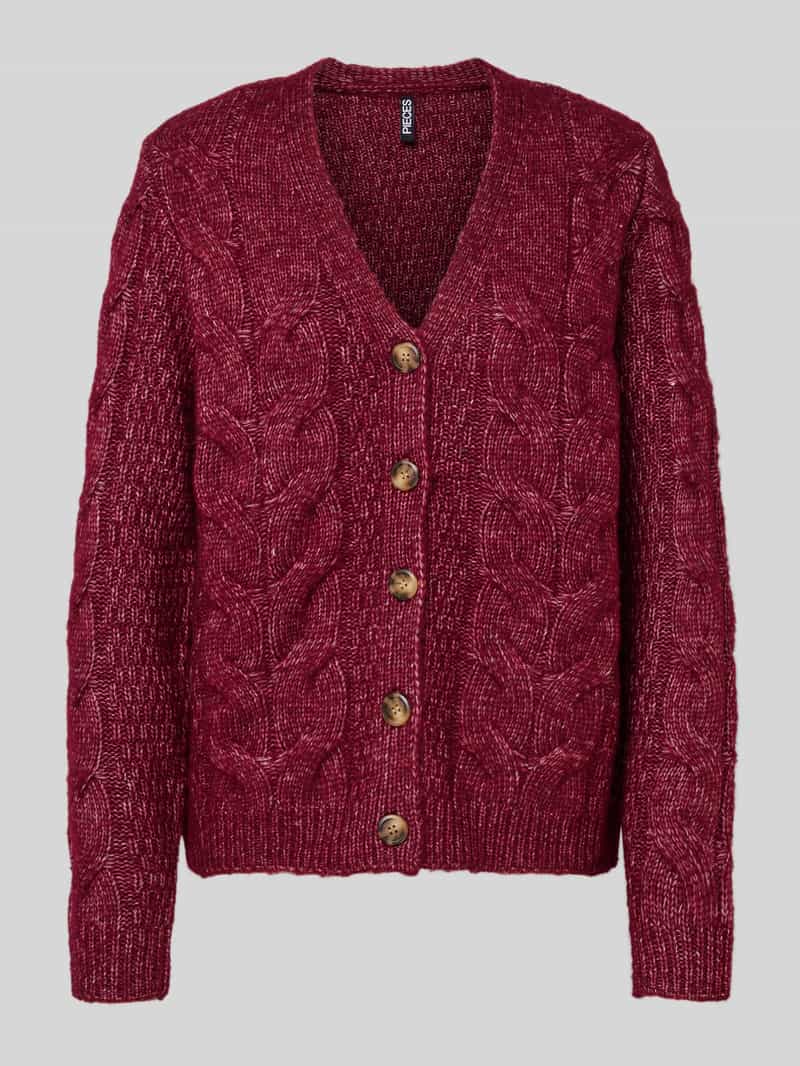 Kurtka z dzianiny o kroju regular fit z dodatkiem wełny model ‘NINA’