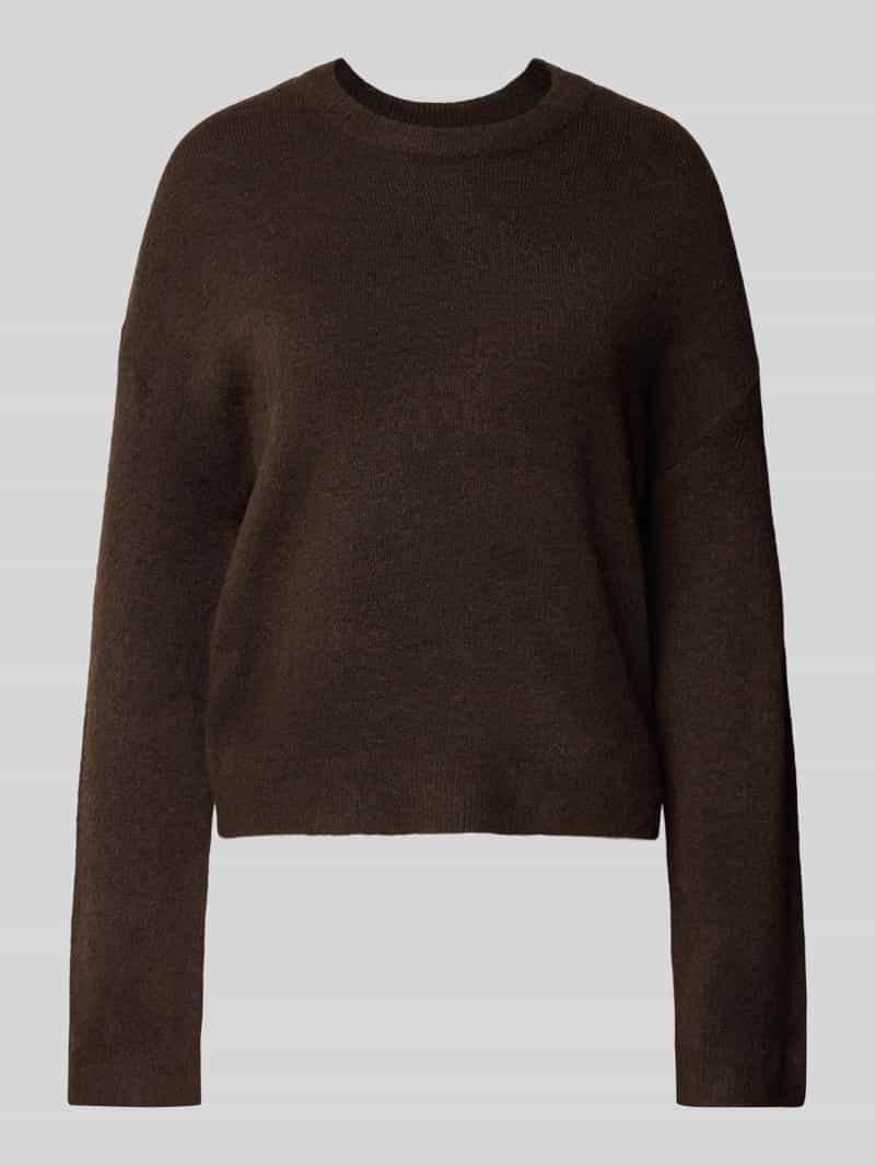 Sweter z dzianiny o kroju regular fit z okrągłym dekoltem model ‘SIMONI’