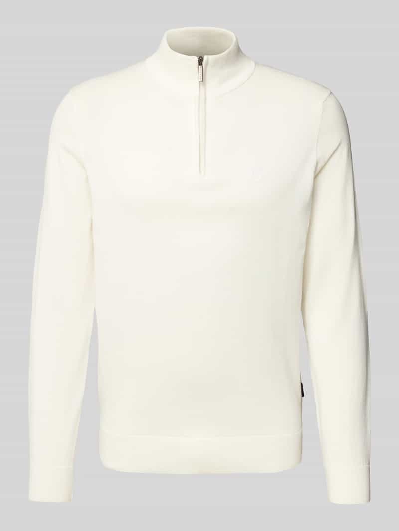 Sweter z dzianiny ze stójką