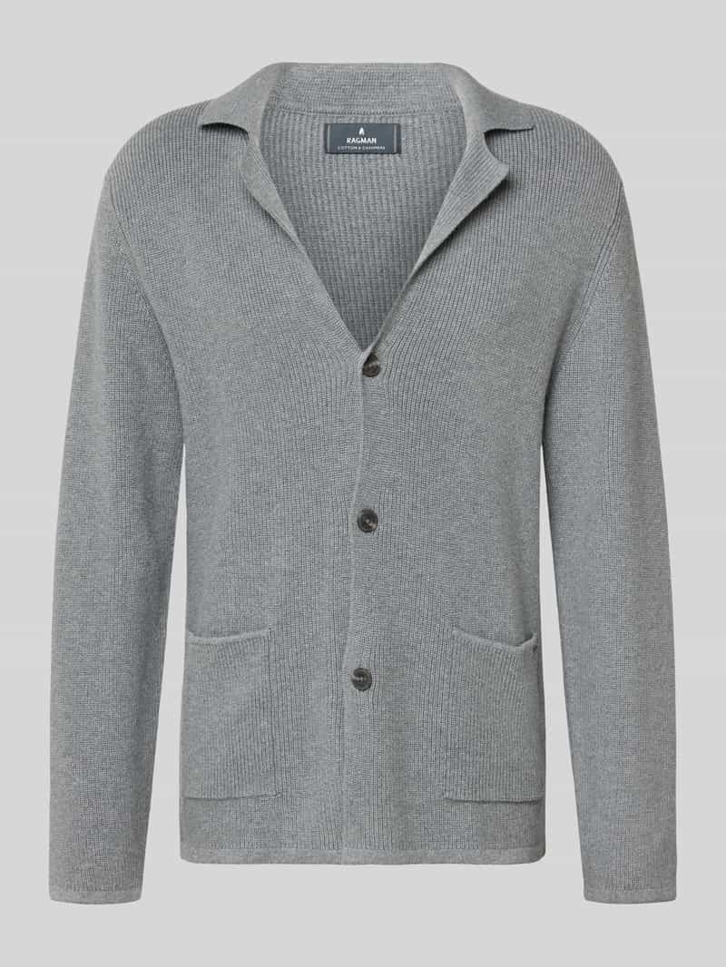 Kurtka z dzianiny z listwą guzikową