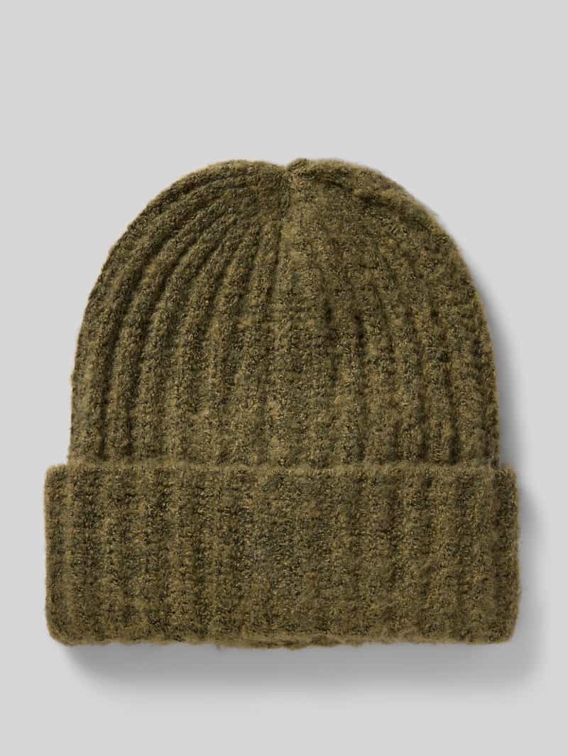 Czapka beanie z prążkowanej dzianiny model ‘PYRON’