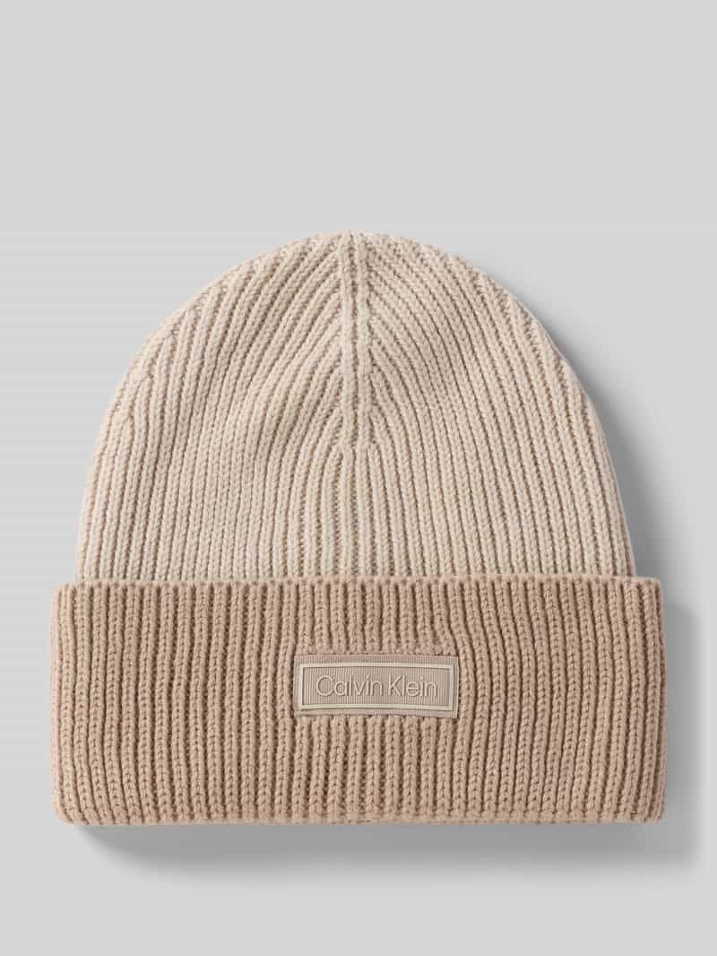 Czapka beanie z domieszką kaszmiru