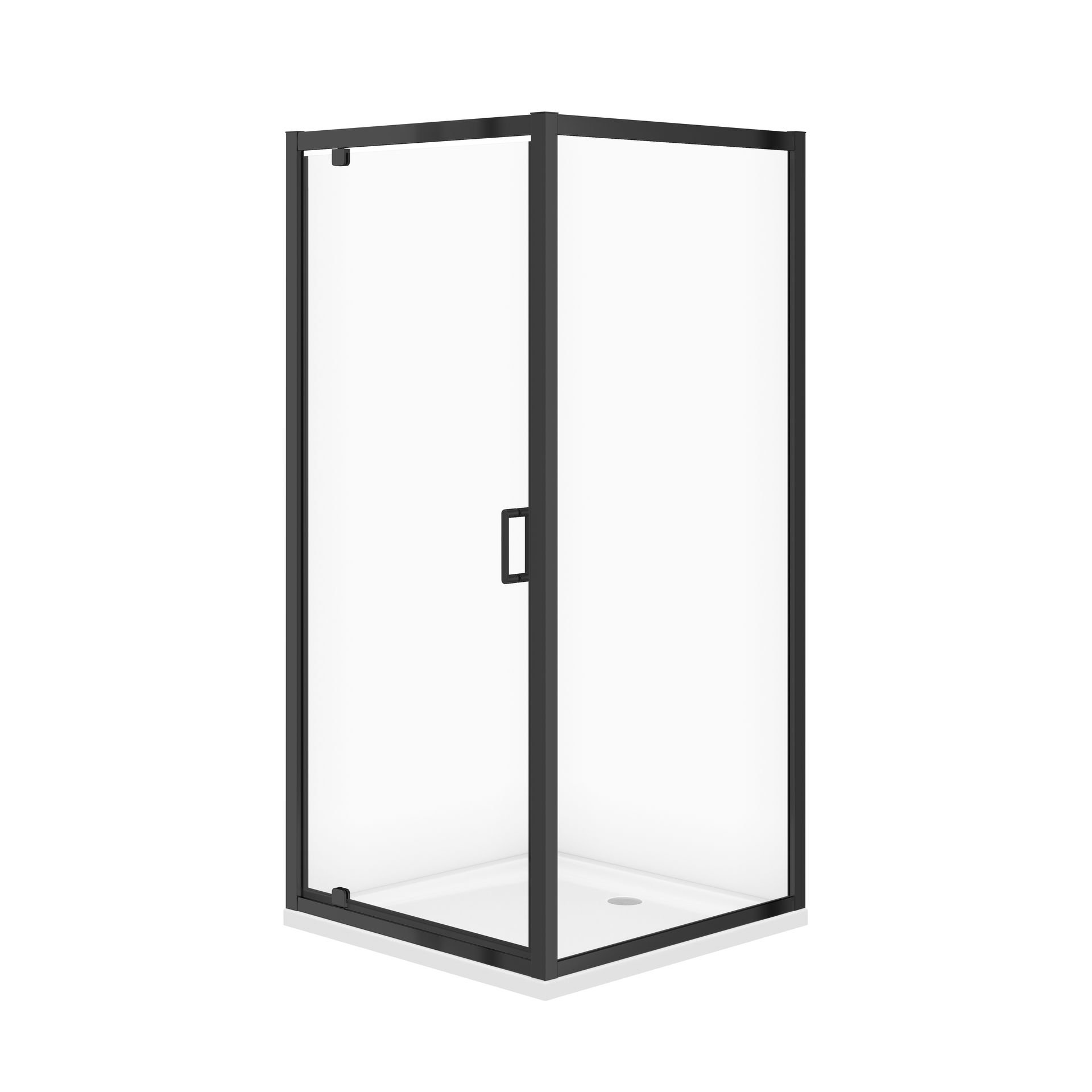 Cersanit Kabina prysznicowa z brodzikiem  Arteco 80x80x190 kwadratowa brodzik Tako 4 cm biały S913-019