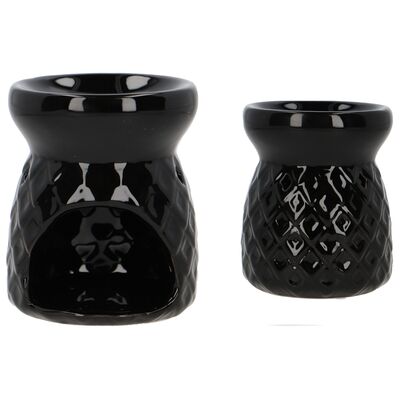 Kominek ceramiczny 12 x 10 cm czarny