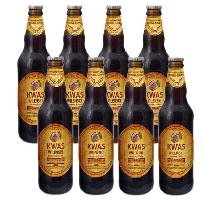 Pbe Kwas chlebowy Wileński ze śliwką Zestaw 8 x 500 ml