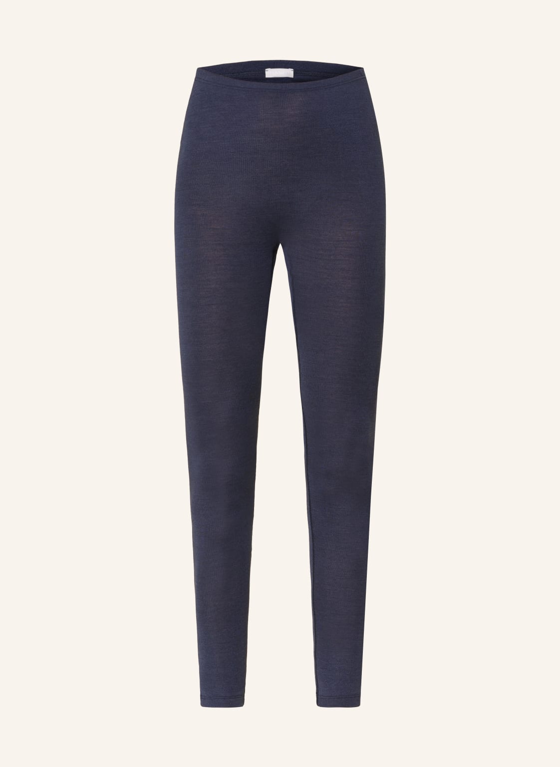 Hanro Legginsy Rekreacyjne Woolen Silk Z Wełny Merino Z Dodatkiem Jedwabiu blau