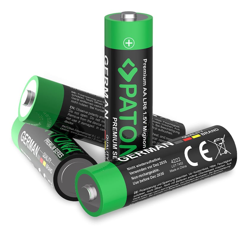 PATONA 10 Stück AA Alkaline Batterie Jednorazowa bateria Alkaliczny 4222