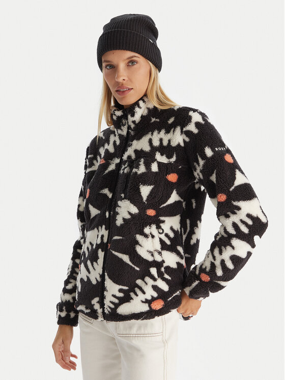 Roxy Polar Alabama Full Zip ERJFT04970 Czarny Regular Fit